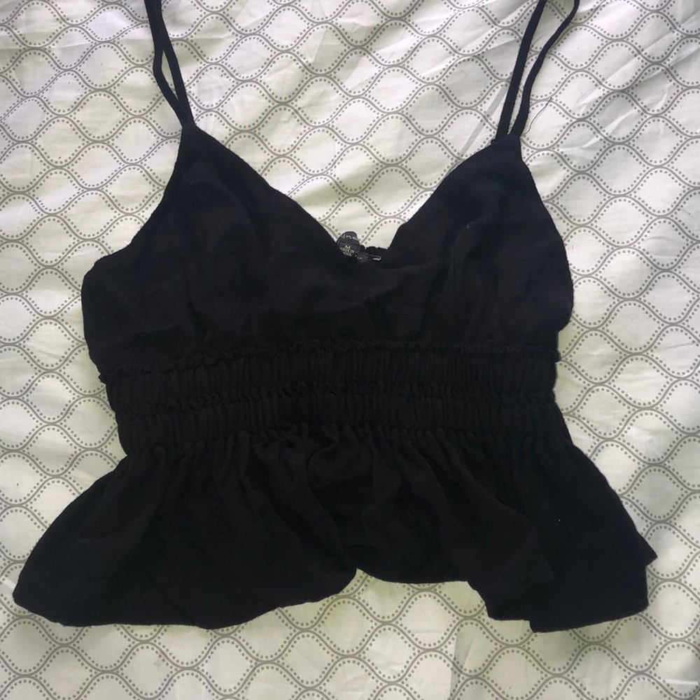 Black crop top